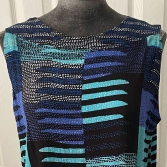 Mara Hoffman Backless Retro Print Dress Size Small - Picture 2 of 10